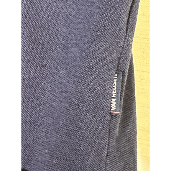 Van Heusen blue red trim slim fit short sleeves polo shirt size XL - Picture 9 of 10